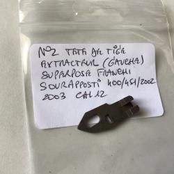 VENDU PAR LE-CUIRASSIER N°2 TETE DE TIGE D'EXTRACTEUR GAUCHE FUSIL FRANCHI SOURAPPOSTI 400/451CAL 12