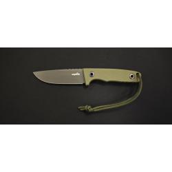 Schnitzel TRI OD : Couteau outdoor/buschcraft - Manche G10 kaki