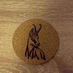 6x Dessous de verre motif au choix sanglier chevreuil cerf chamois renard canard promo Noël