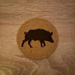 6x Dessous de verre motif sanglier ou au choix promo Noël