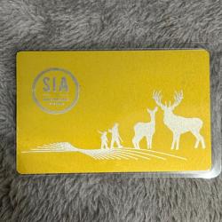 Carte SIA chasseur ou tir sportif protection plastifié cerf et biche personnalisation au choix