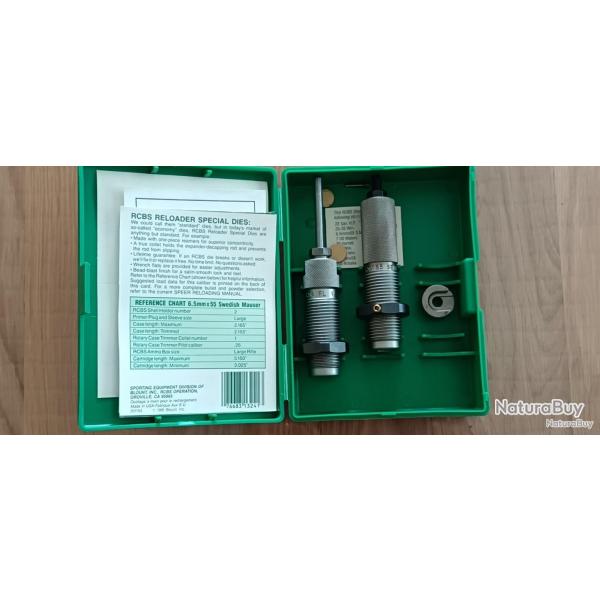 Jeu d'outils RCBS 6.5 x 55