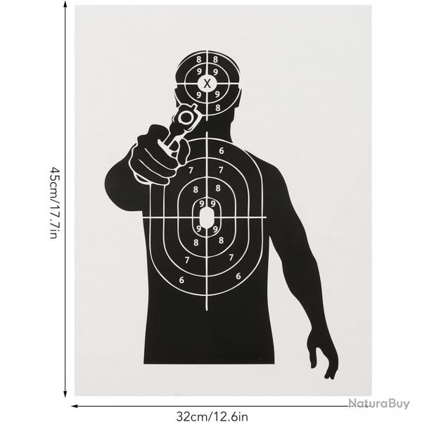 Cible de Tir Police x10 - SKX INDUSTRIES