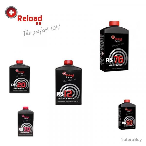 Poudre RELOAD SWISS RS RS 50 BIDON 1kg