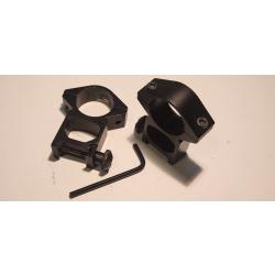 Colliers de montage diamètre 25.4mm-rail Weaver ou Picatinny-haut 25mm #1