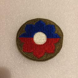 Patch arm&eacute;e us 9th INFANTRY DIVISION WW2 ORIGINAL