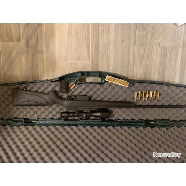 Carabine  verrou ATA TURQUA 243 win synthtique noir avec optique NIKKOSTIRLING 3-9x50