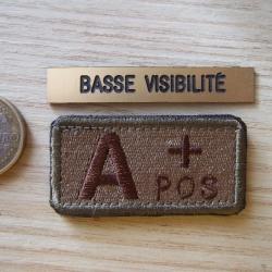 écusson neuf ! groupe sanguin A+ positif