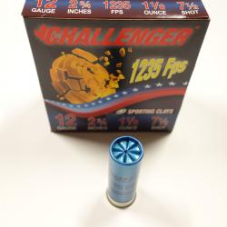 DSTOCKAGE LOT DE 100 CARTOUCHES  CHALLENGER SPORTING CLAYS CAL 12X70 32GR PLOMB 7/5  1235Fps