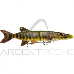 Leurre souple SAVAGE GEAR 4D Line thru pike 25cm 01 Striped pike