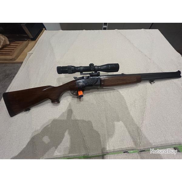 Brno mixte model zh324 calibre 16/70 et 7x57r et deuxime canon calibre 16/70
