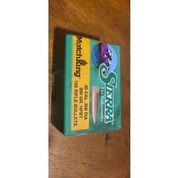 100 Ogives sierra Matchking cal 30 en 200 grains HPBT