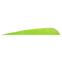 GATEWAY - Plumes naturelles parabolique 4" LH Unie CHARTREUSE