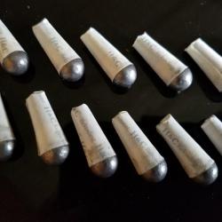 60 CARTOUCHES PAPIERS BALLES RONDES POUDRE NOIRE, PNF2, CAL.44, CHARGE 1,5g