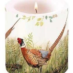 Bougie motif Faisan petit mod&egrave;le LOVERGREEN