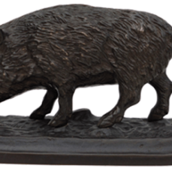 Bronze Sanglier petit mod&egrave;le LOVERGREEN