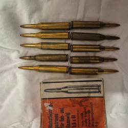 Lot de 40 cartouches dans leur boîte d origine. Cal 5.6x61 SE