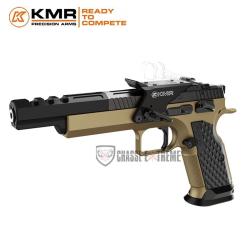 Pistolet KMR S-02 Open 6,7" Or Grey Kaki Cal 22 Lr