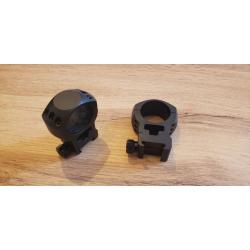 HAWKE montage lunette RING MOUNT WEAVER 30MM EXTRA HIGH