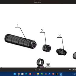 SUPRESSEUR  Snowpeak pour carabines AP900 -AP1000