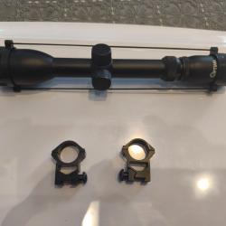 Vends lunette Optima 3-9x40 avec bonnettes et 2 colliers.