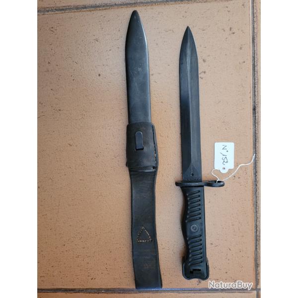 Baonnette Yougoslave Mle 1956 pour pistolet mitrailleur Tsevich- Zastava.