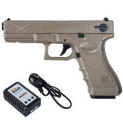 Pistolet airsoft électrique YAKUZA TAN DELTA TACTICS - TAN - G18
