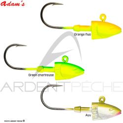 Tête plombée ADAMS GTX FW 10g H1/0 Orange fluo