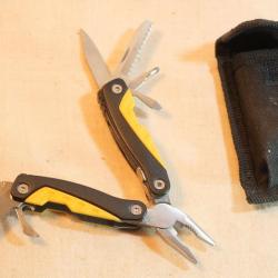 Couteau pliant - Canif multifonction OUTILLAGE COMPLET - pince ... en étui -  EBR24CAN005