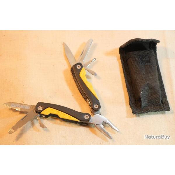 Couteau pliant - Canif multifonction OUTILLAGE COMPLET - pince ... en tui -  EBR24CAN005