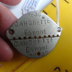 Plaque matricule soldat de Saint-Omer  (62)