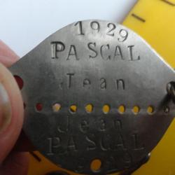 Plaque matricule soldat de "Le Puy "