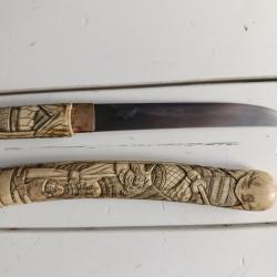 Tanto japonais du 19eme siècle en os