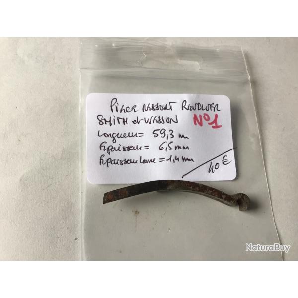 VENDU PAR LE-CUIRASSIER N1 PIECE RESSORT DE REVOLVER SMITH ET WESSON