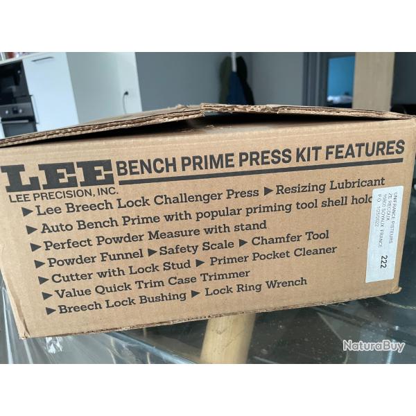 Kit presse de rechargement LEE Bench Prime