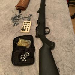 Fusil poudre noire Ardesa Tracker calibre 50 poudre noire !!!tr&egrave;s bon &eacute;tat accessoires