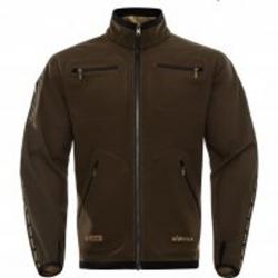 Veste polaire réversible de marque HARKILA, modèle KAMKO fleece, marron et rouge