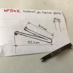 VENDU PAR LE-CUIRASSIER N° 542 RESSORT DROIT DE PLATINE FUSIL CHASSE ANCIEN