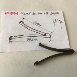 VENDU PAR LE-CUIRASSIER N° 551 RESSORT DROITE DE PLATINE FUSIL CHASSE ANCIEN