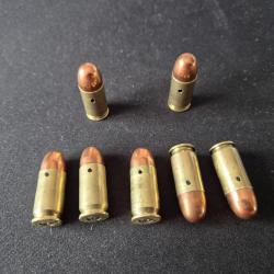 7 cartouches neutralisé 45 ACP Ex. pour pistolet colt 1911 US Prorerty ARMY, Governement, Gold Cup