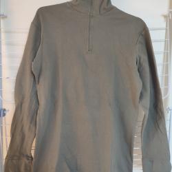 Sous-Pull Militaire Vintage Col Cheminée - CIL Bourdon 1977 - Taille 88PM - Vert Armée