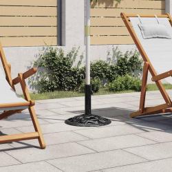 Socle de parasol Noir 40x40x32 cm Fonte