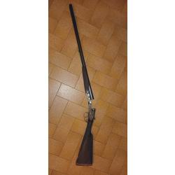 Fusil à platine calibre 12 à canon juxtaposés, manufacture belge