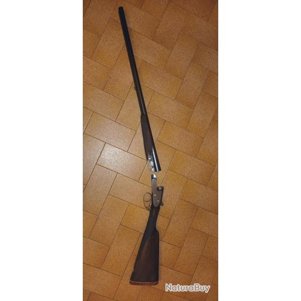 Fusil  platine calibre 12  canon juxtaposs, manufacture belge