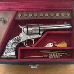 Colt 1873 ayant appartenu à ALAIN DELON.Colt Peacemaker 1873, calibre 45 Long Colt.