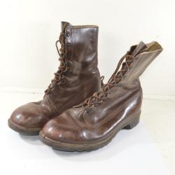 Rangers cuir taille 46, Militaire armée Hollandaise années 1950. Reconstitution historique, surplus