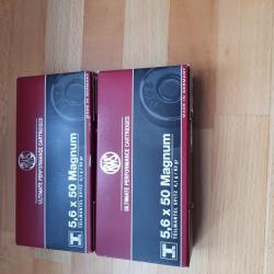 munition 5,6x50 magnum4,1grs 2boites