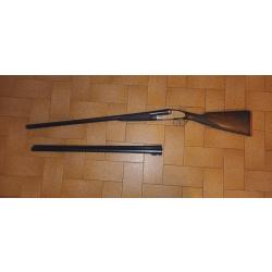 Fusil à platine calibre 12 à canons juxtaposés manufacture belge