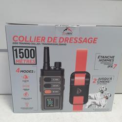 Collier de dressage Prohunt 1500 metres + télécommande cloche, vibreur, stimulation, reperage visuel