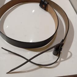 Bretelle cuir noir pour fusils britanniques ou américains 1850/1890 .Reproduction conforme aux règle